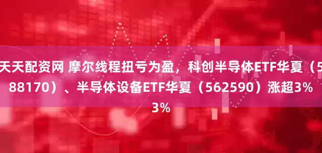 天天配资网 摩尔线程扭亏为盈，科创半导体ETF华夏（588170）、半导体设备ETF华夏（562590）涨超3%